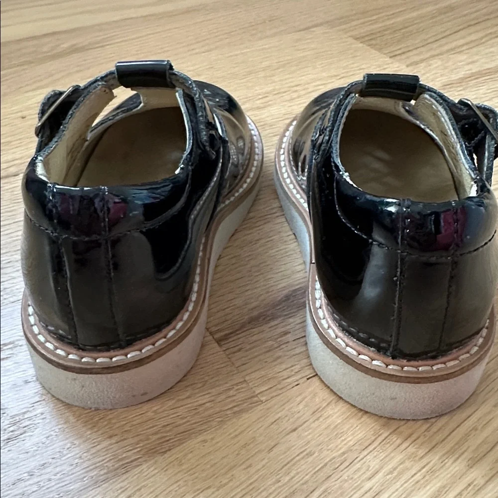 Young Soles Rosie T-bar shiny patent leather Mary Jane buckle shoes EUR size 23